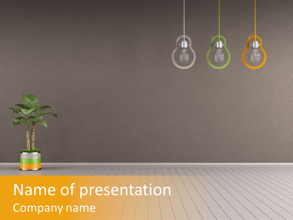 Lamp Style Floor PowerPoint Template