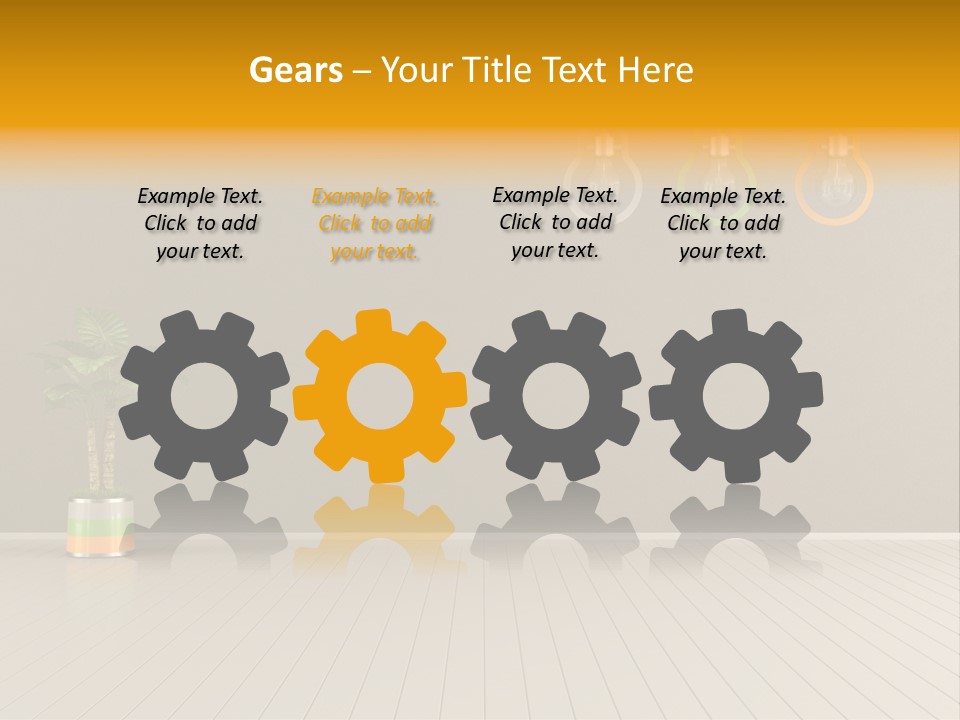 Lamp Style Floor PowerPoint Template