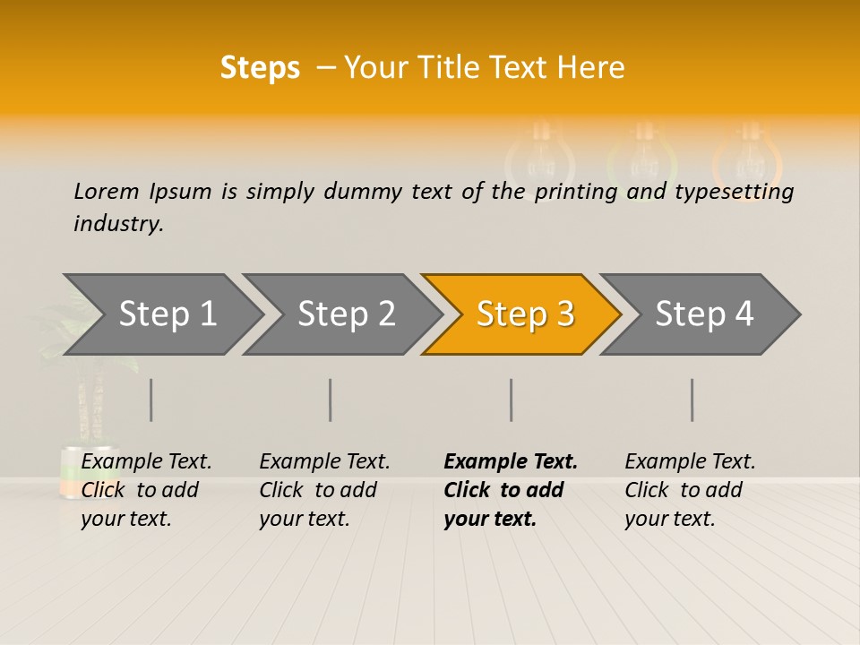 Lamp Style Floor PowerPoint Template