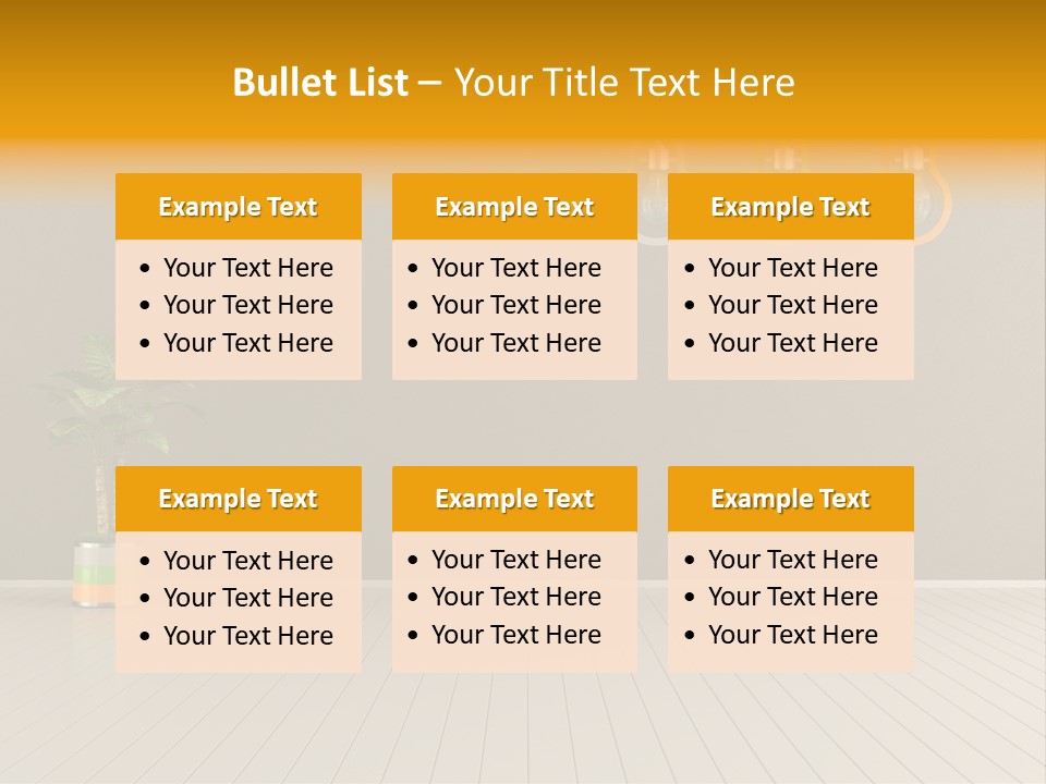 Lamp Style Floor PowerPoint Template