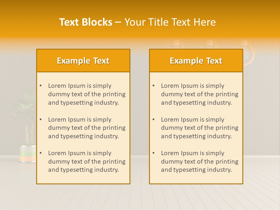Lamp Style Floor PowerPoint Template