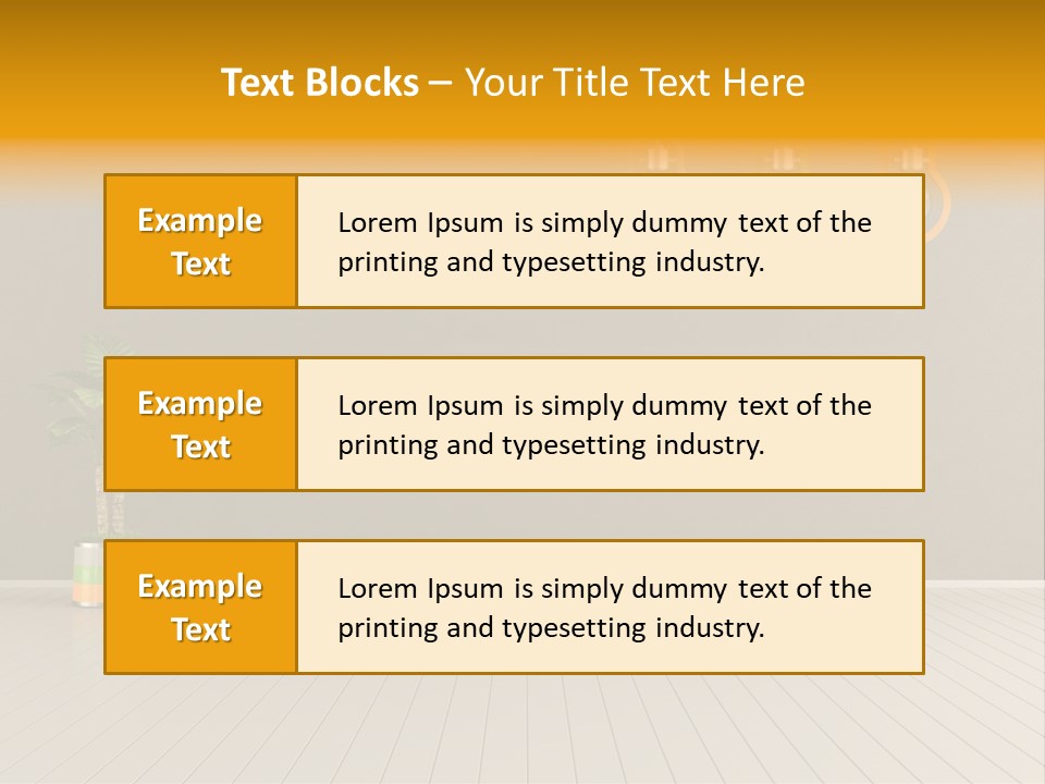 Lamp Style Floor PowerPoint Template
