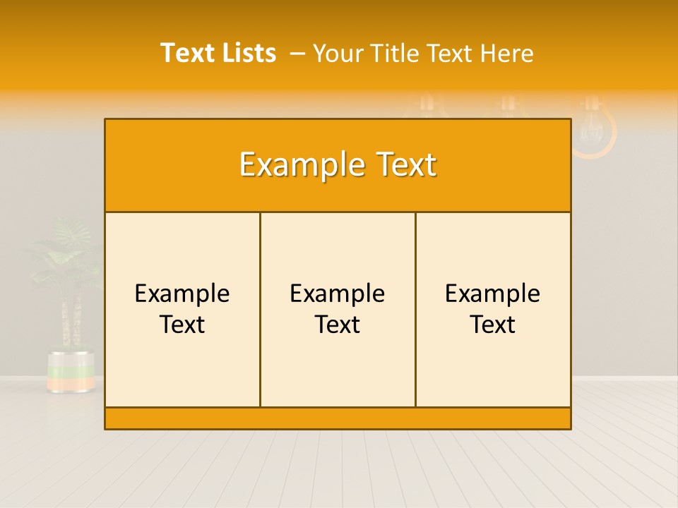 Lamp Style Floor PowerPoint Template