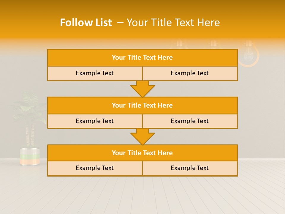 Lamp Style Floor PowerPoint Template
