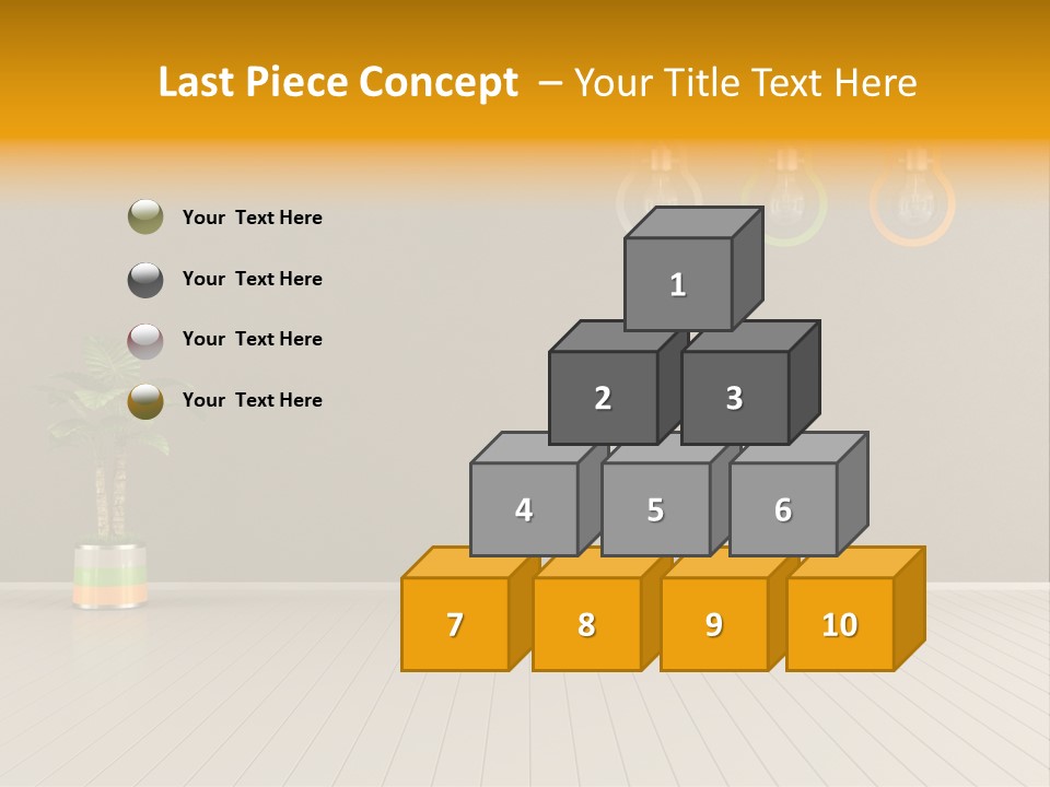 Lamp Style Floor PowerPoint Template