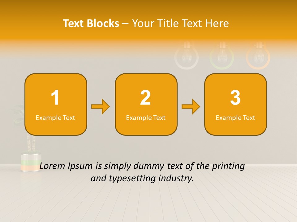 Lamp Style Floor PowerPoint Template
