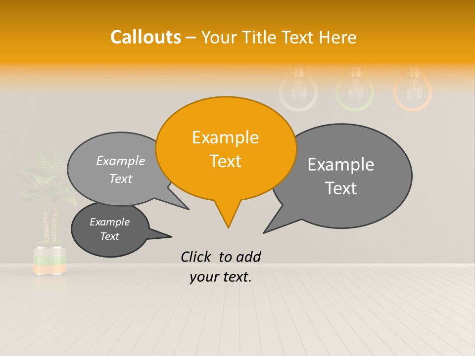 Lamp Style Floor PowerPoint Template
