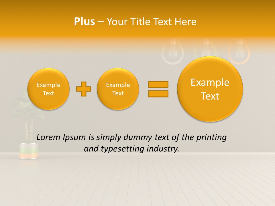 Lamp Style Floor PowerPoint Template