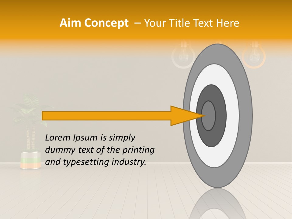 Lamp Style Floor PowerPoint Template