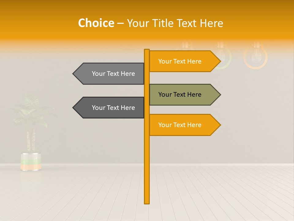 Lamp Style Floor PowerPoint Template