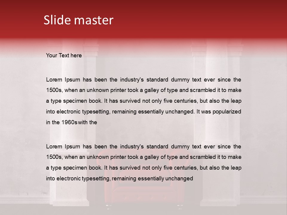 Pillar Grunge Luxury PowerPoint Template