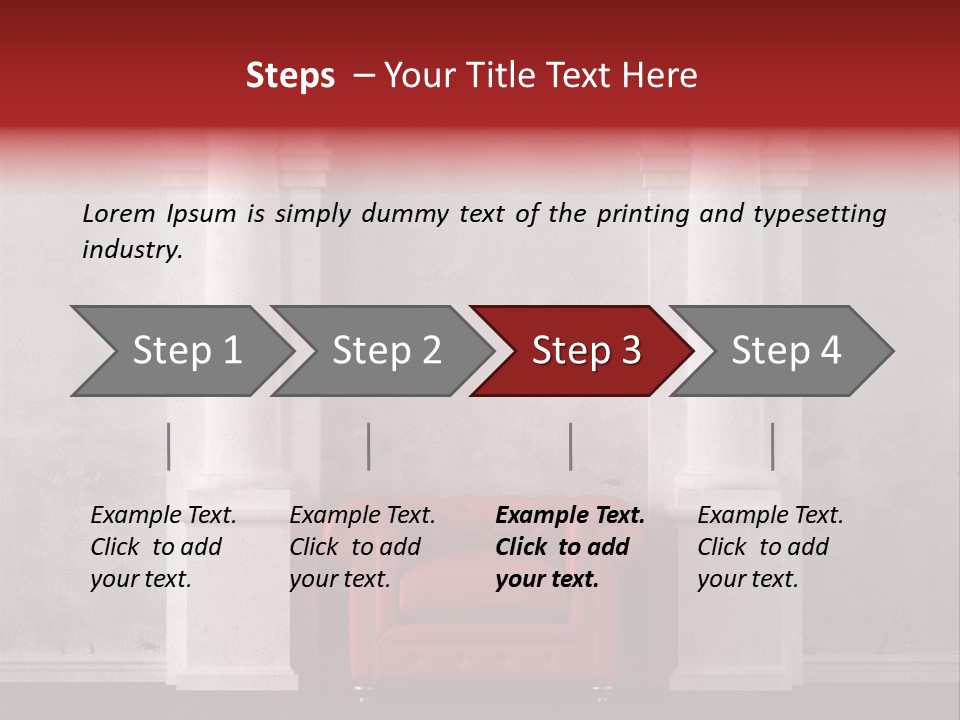 Pillar Grunge Luxury PowerPoint Template