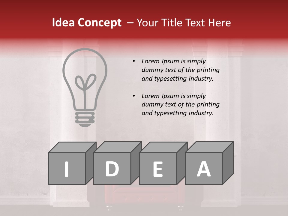 Pillar Grunge Luxury PowerPoint Template