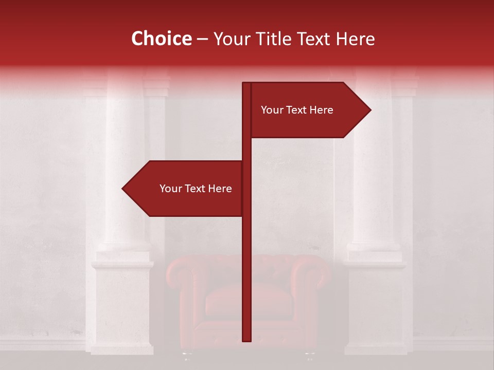 Pillar Grunge Luxury PowerPoint Template