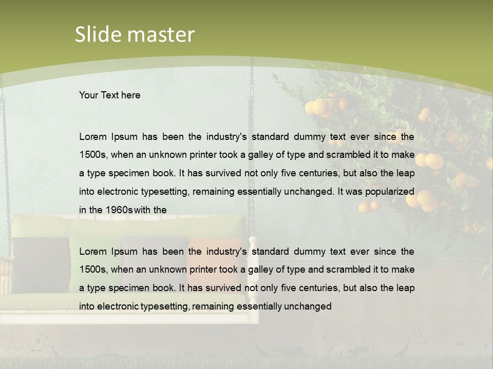 Empty Summer Nobody PowerPoint Template