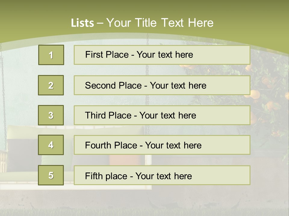 Empty Summer Nobody PowerPoint Template