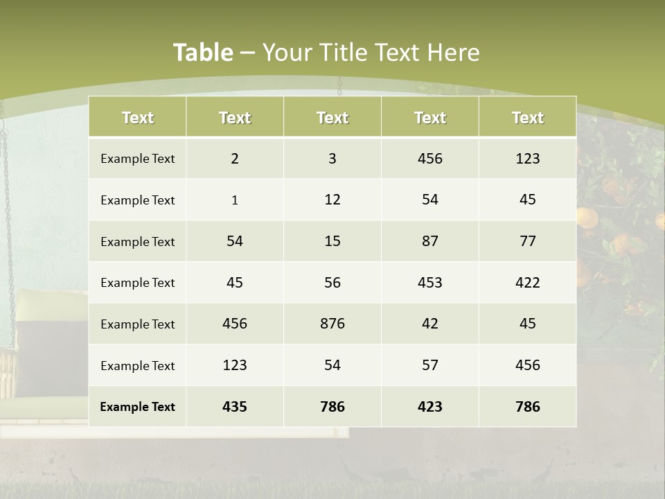 Empty Summer Nobody PowerPoint Template