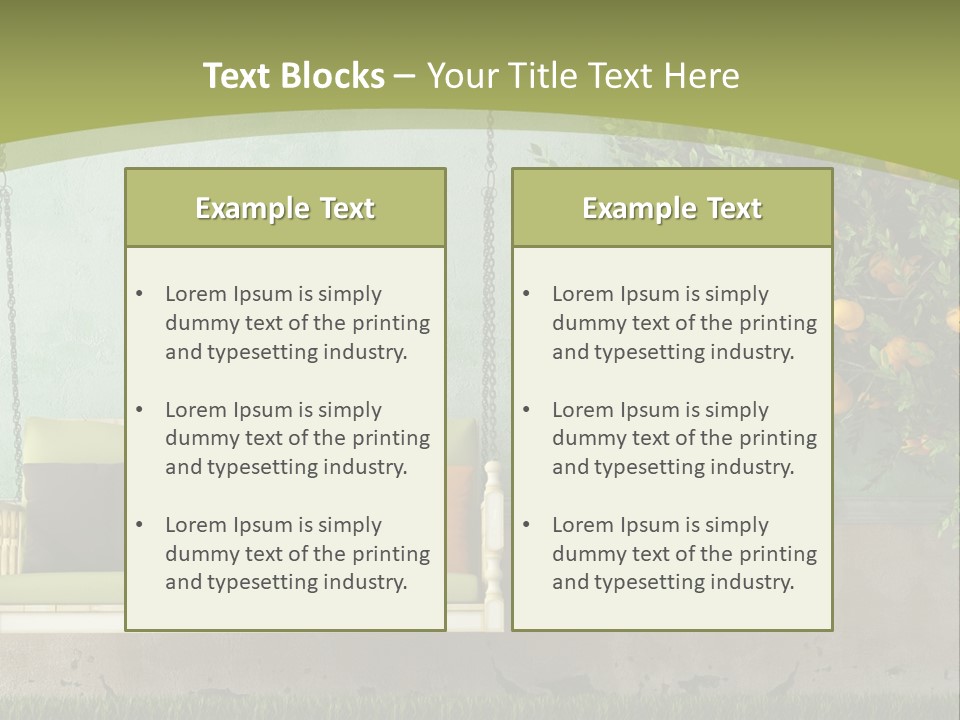 Empty Summer Nobody PowerPoint Template
