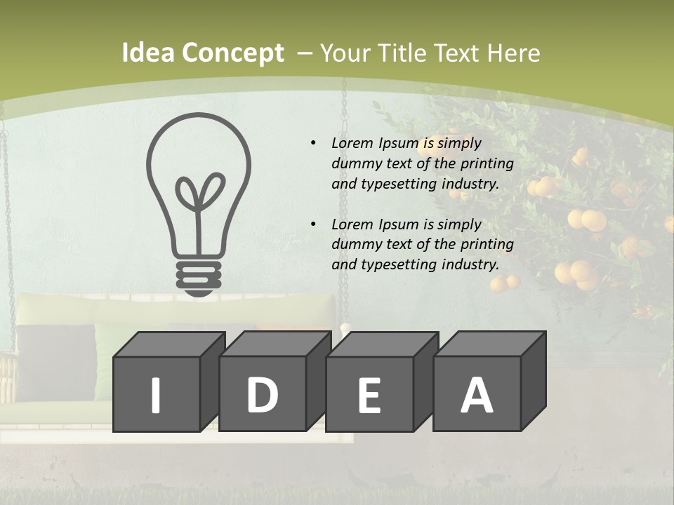 Empty Summer Nobody PowerPoint Template