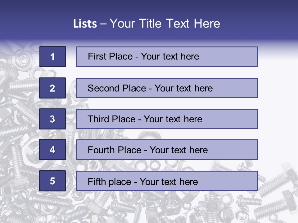 Screw Threaded Steel PowerPoint Template