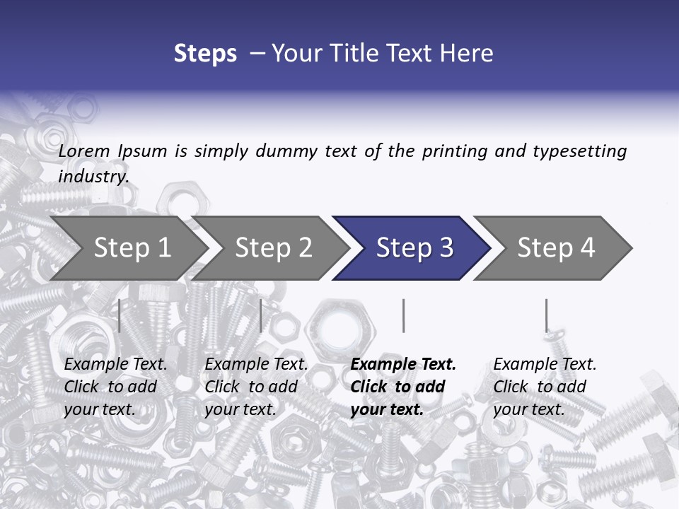 Screw Threaded Steel PowerPoint Template