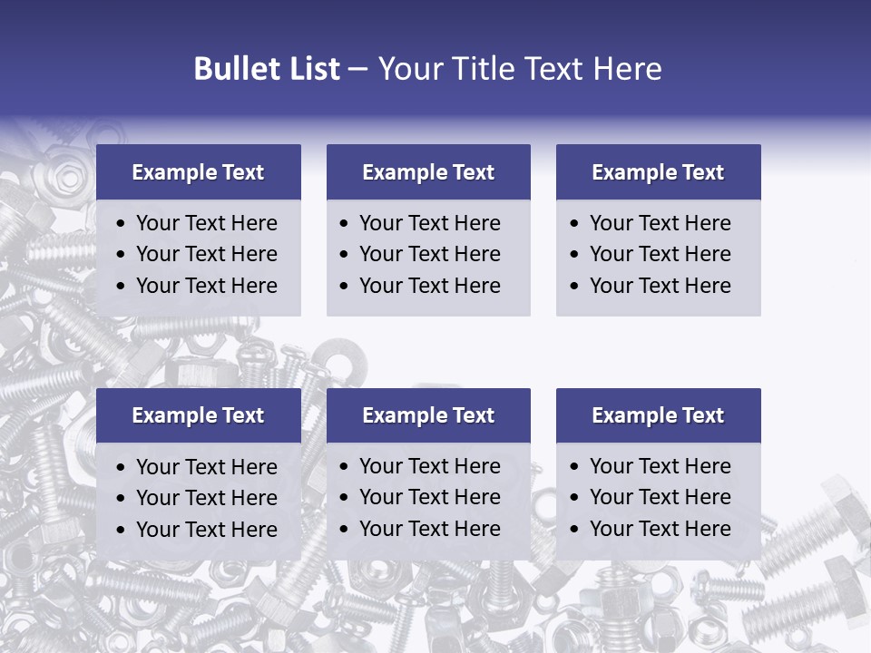 Screw Threaded Steel PowerPoint Template