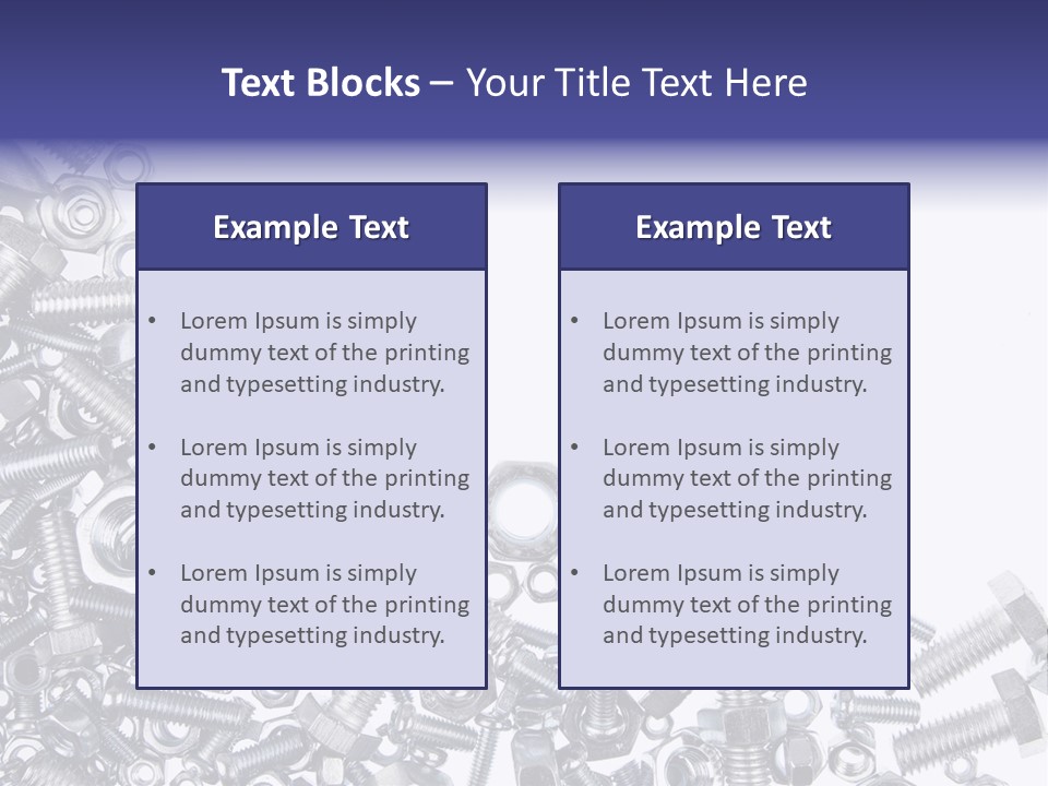 Screw Threaded Steel PowerPoint Template