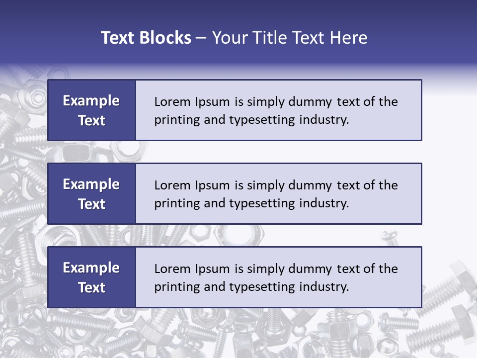 Screw Threaded Steel PowerPoint Template