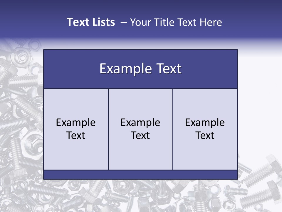 Screw Threaded Steel PowerPoint Template