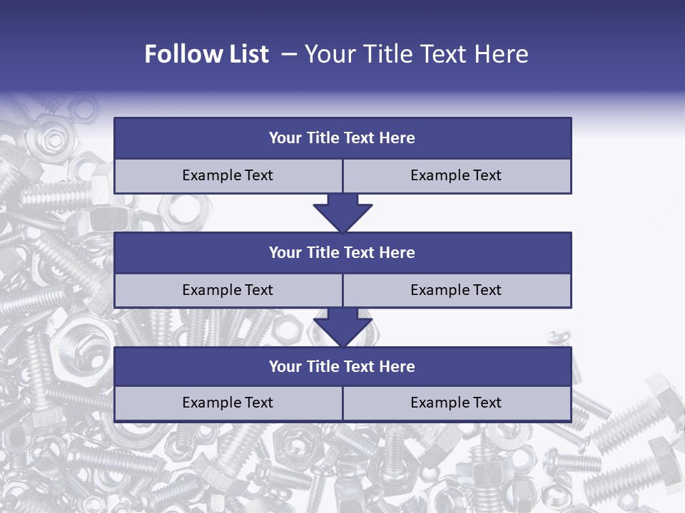 Screw Threaded Steel PowerPoint Template
