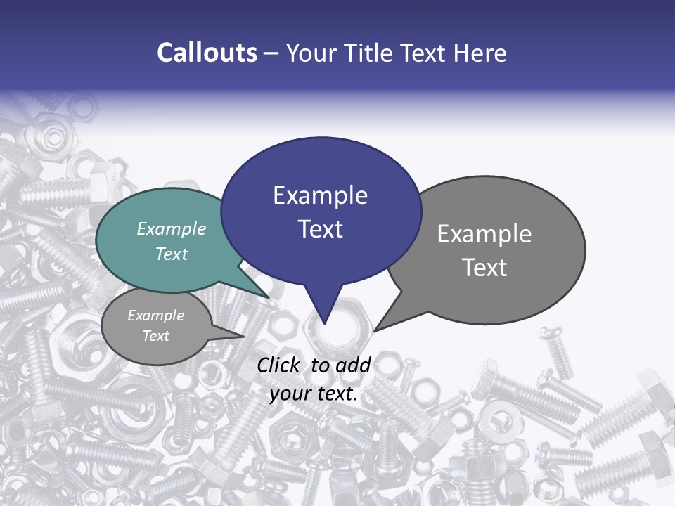Screw Threaded Steel PowerPoint Template