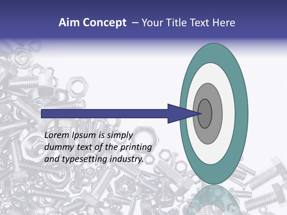 Screw Threaded Steel PowerPoint Template