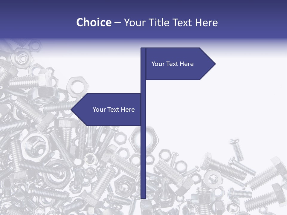 Screw Threaded Steel PowerPoint Template