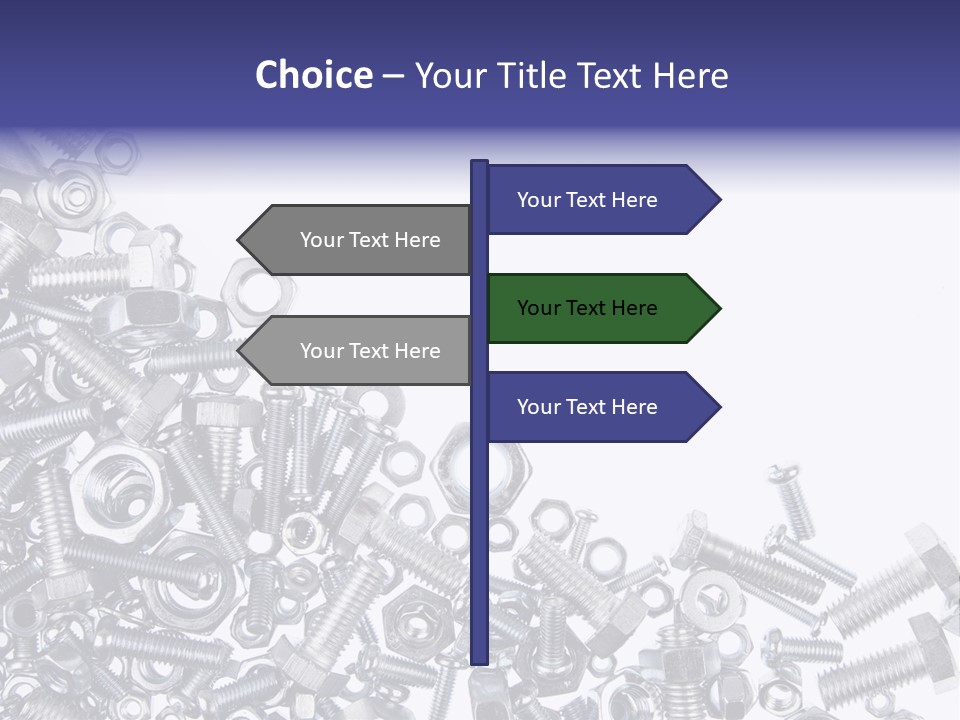 Screw Threaded Steel PowerPoint Template