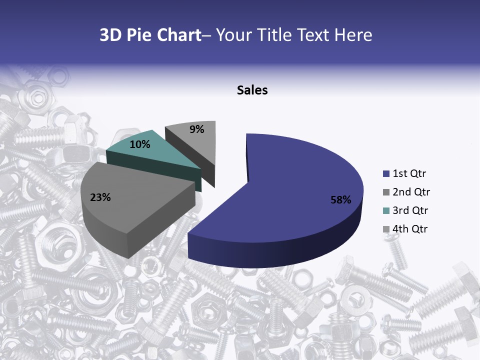 Screw Threaded Steel PowerPoint Template