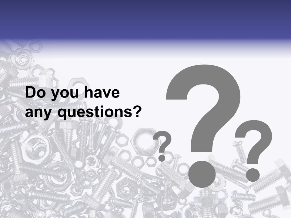 Screw Threaded Steel PowerPoint Template