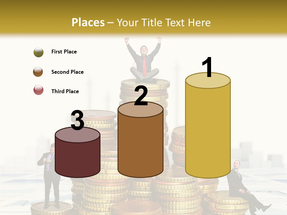 Money Gold Tie PowerPoint Template