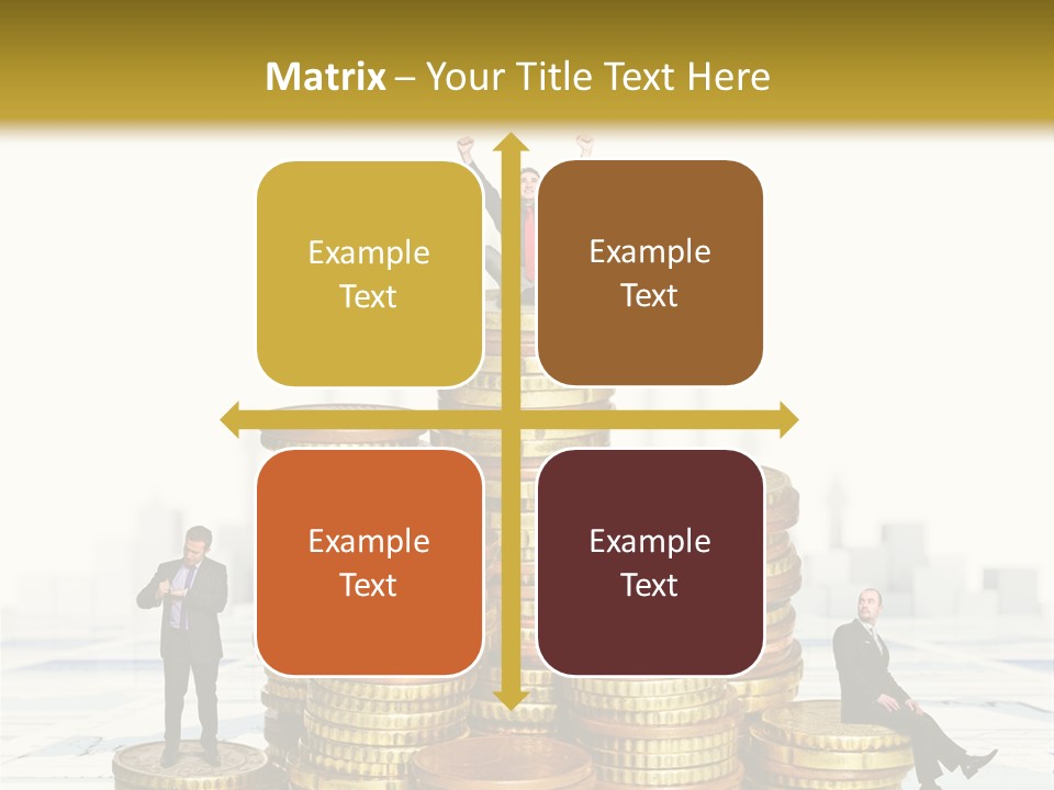 Money Gold Tie PowerPoint Template