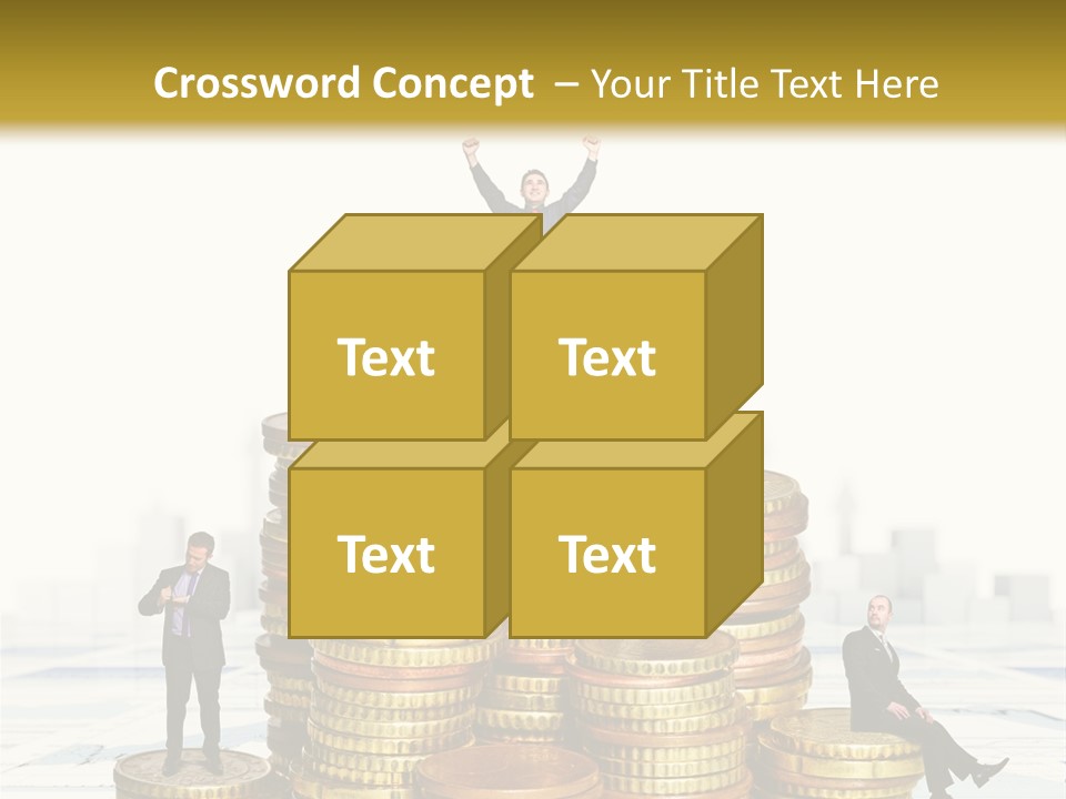 Money Gold Tie PowerPoint Template