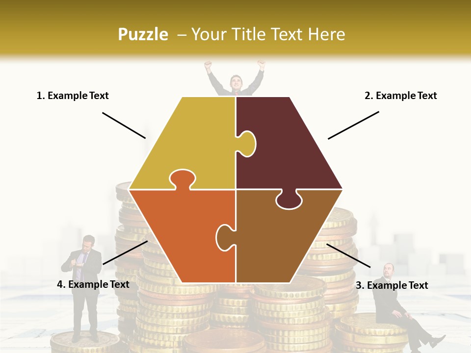 Money Gold Tie PowerPoint Template