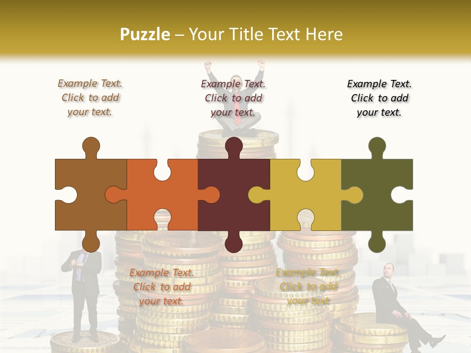 Money Gold Tie PowerPoint Template
