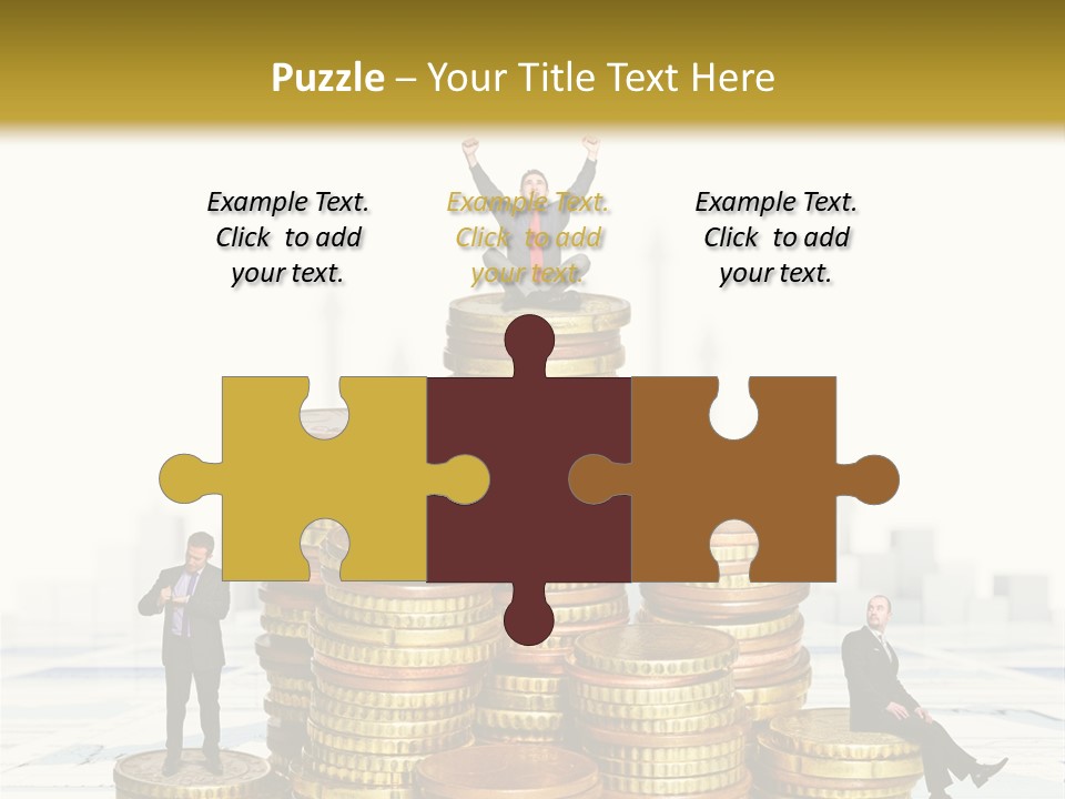 Money Gold Tie PowerPoint Template