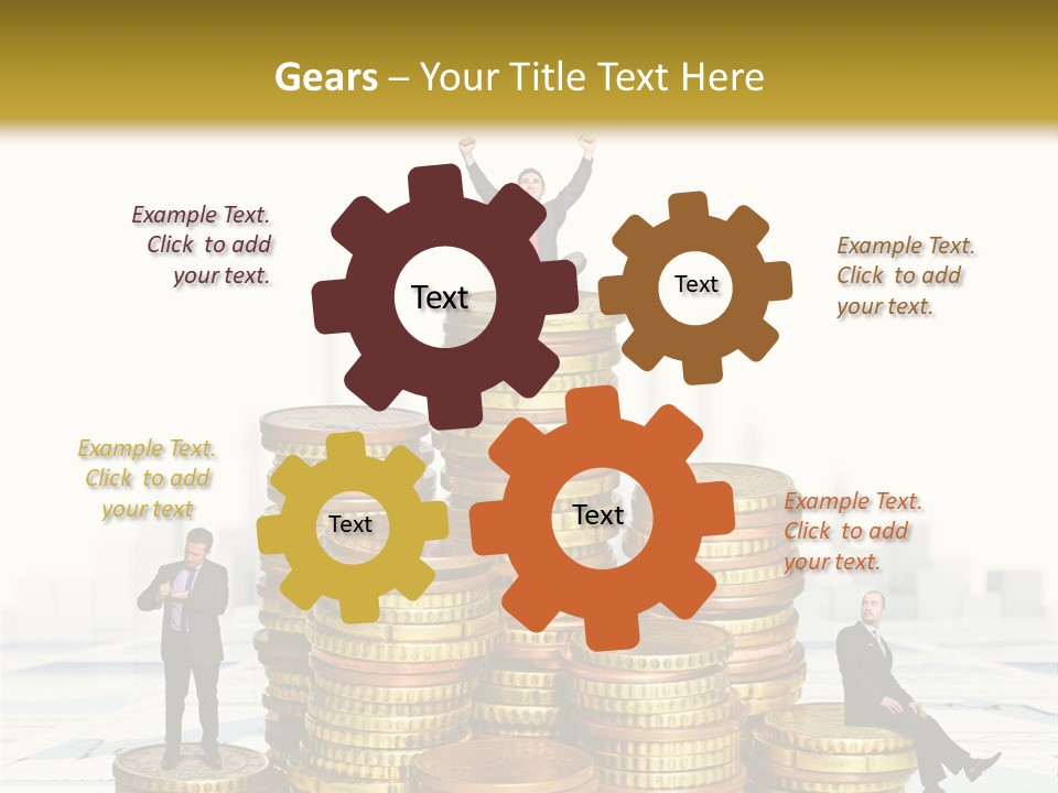 Money Gold Tie PowerPoint Template
