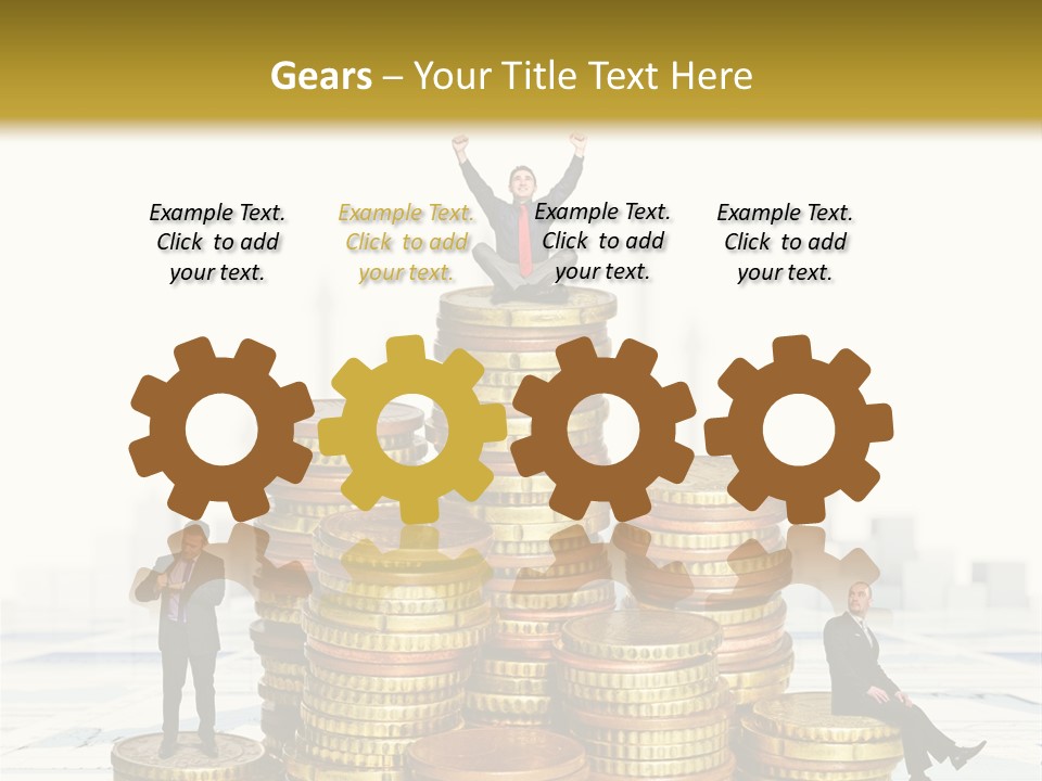 Money Gold Tie PowerPoint Template