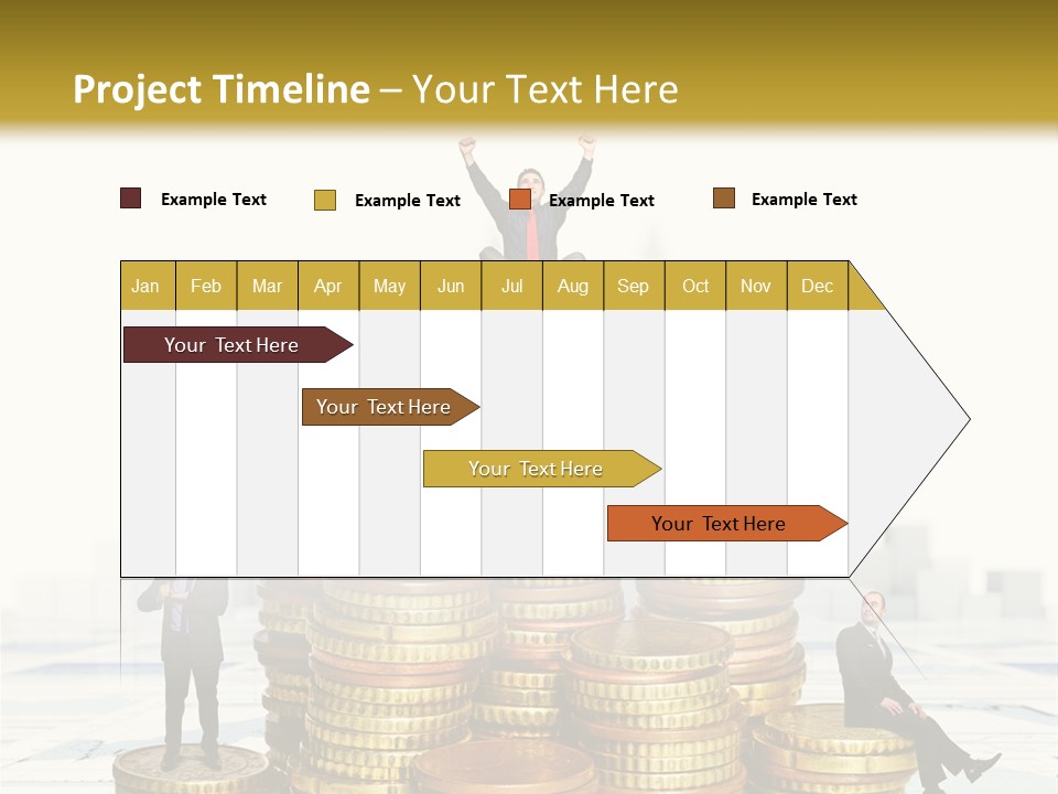 Money Gold Tie PowerPoint Template