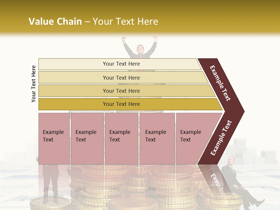 Money Gold Tie PowerPoint Template