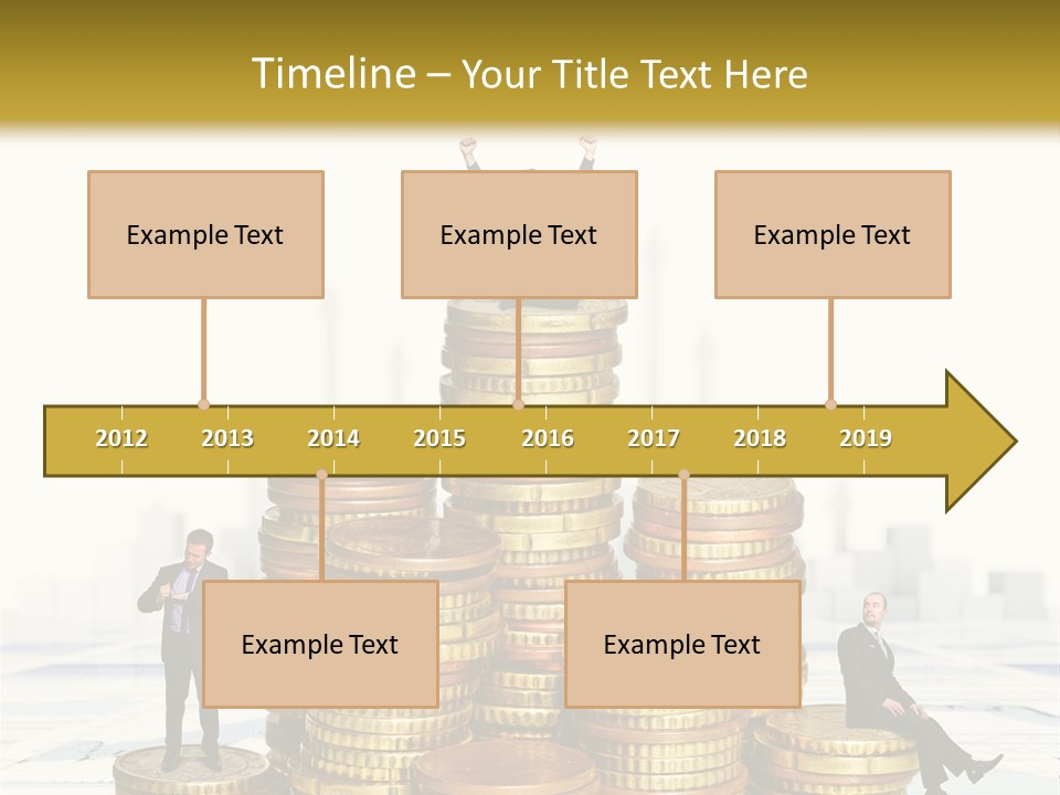 Money Gold Tie PowerPoint Template