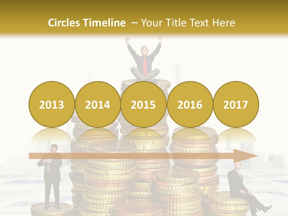 Money Gold Tie PowerPoint Template
