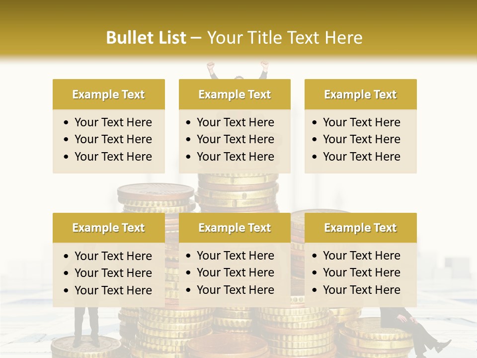 Money Gold Tie PowerPoint Template