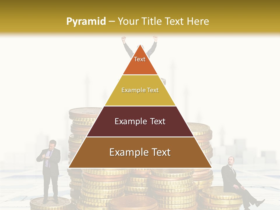 Money Gold Tie PowerPoint Template